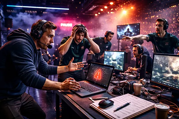 Match e-sport reporté