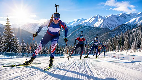 Biathlon shooting range